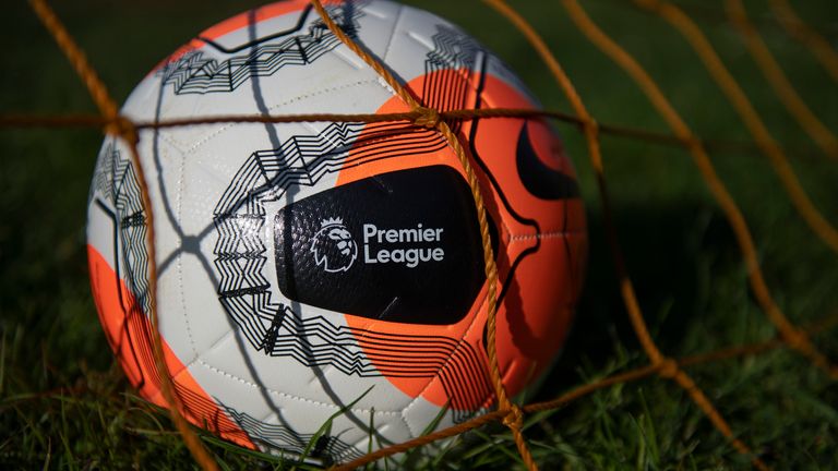 WROXTON, ENGLAND - MAY 01:  Nike Premier League Strike Football photographed on May 01, 2020 in Wroxton, Oxfordshire, United Kingdom. No Premier League matches have been played since March 9th due to the Coronavirus Covid-19 pandemic. (Photo by VISIONHAUS)