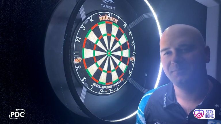 Rob Cross during the PDC Home Tour