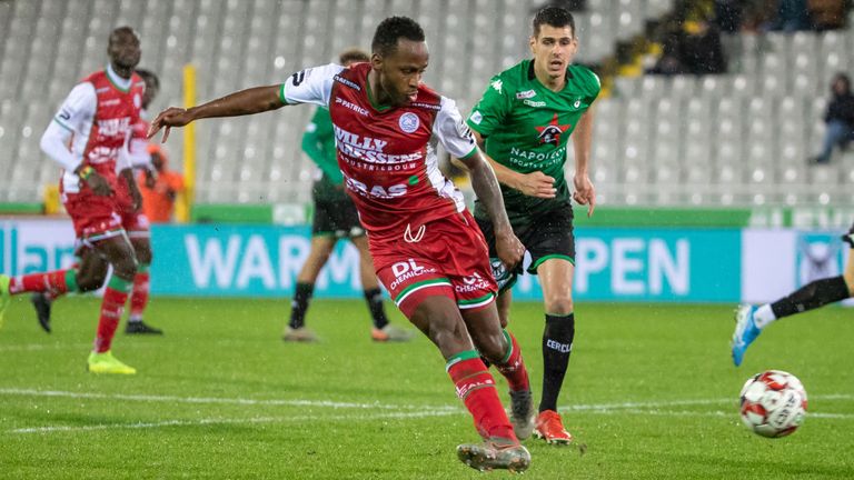 Berahino scored six goals in 17 starts for Waregem