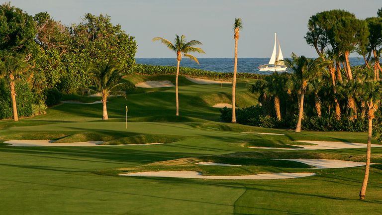 JUNO BEACH, FL - NOVEMBER 29: THe 367 yard par 4, 12th and the 170 yard par 3, 13th holes at Seminole Golf Club, on November 29, 2004, in Juno Beach, Florida, USA.  (Photo by David Alexander/Getty Images)