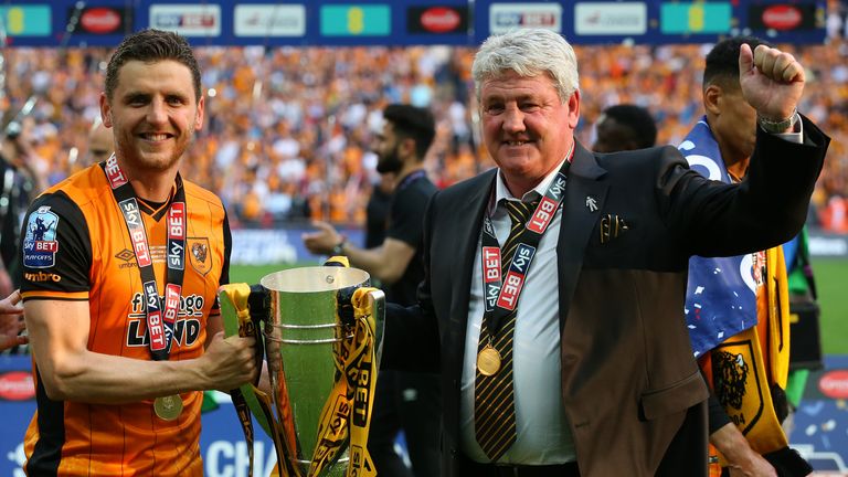 during Sky Bet Championship Play Off Final match between Hull City and Sheffield Wednesday at Wembley Stadium on May 28, 2016 in London, England.