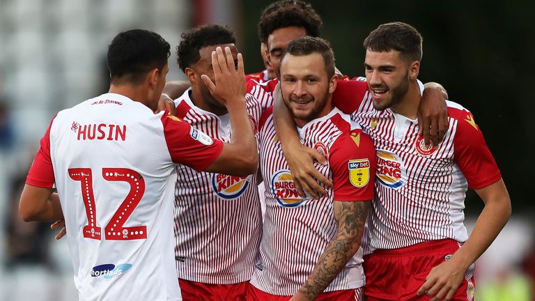 Stevenage currently sit bottom of League Two but will remain in the division if the vote is approved by the EFL and FA