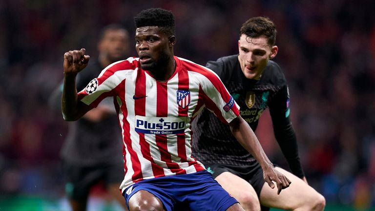 Partey impressed against Liverpool during the Champions League last 16