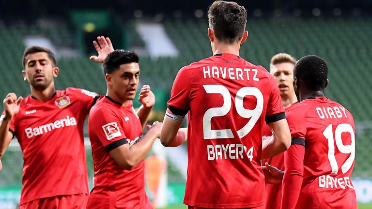 Bayer Leverkusen eased to a 4-1 win at Werder Bremen