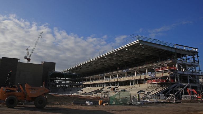 AFC Wimbledon's new stadium is set to be completed by October 25