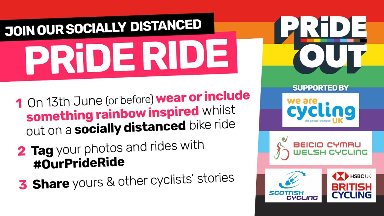 Our Pride Ride: Cycling community invited to show support for LGBT+ ...