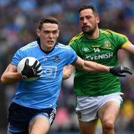 Brian Fenton in action against Mickey Newman during last year's Leinster final