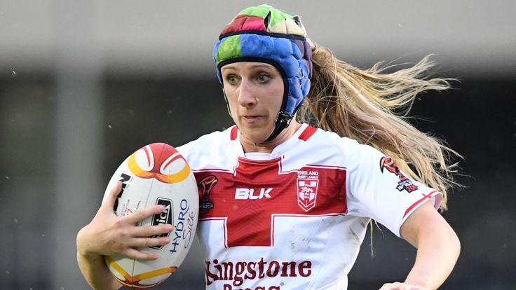 Jodie Cunningham,, England v Papua New Guinea - Women...s Rugby League World Cup match at Southern Cross Group Stadium, Sydney, Australia on 16 November 2017..Copyright photo: Delly Carr / www.photosport.nz.