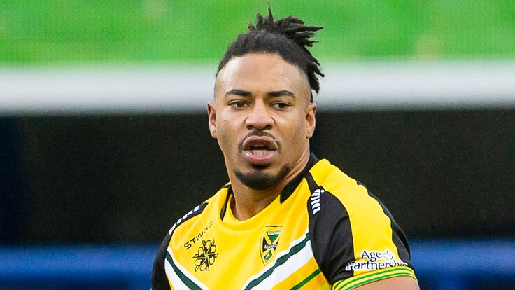 Picture by Allan McKenzie/SWpix.com - 20/10/2019 - Rugby League - Home International - England Knights v Jamaica - Emerald Headingley Stadium, Leeds, England - Jon Magrin.