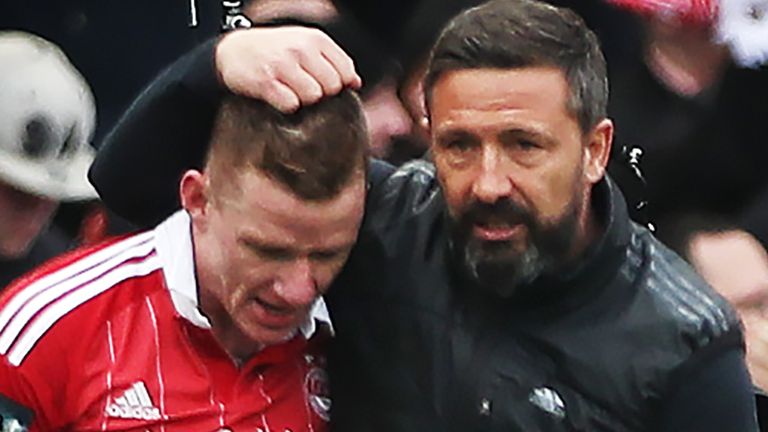 Jonny Hayes has reunited with Aberdeen manager Derek McInnes 