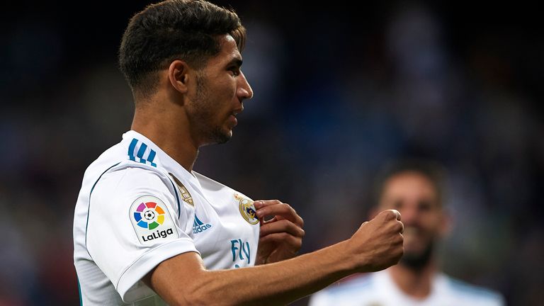 Achraf Hakimi has made 17 appearances for Real Madrid in all competitions to date