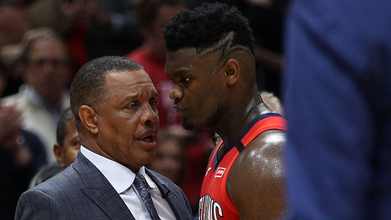 Pelicans coach Alvin Gentry offers advice to rookie star Zion Williamson
