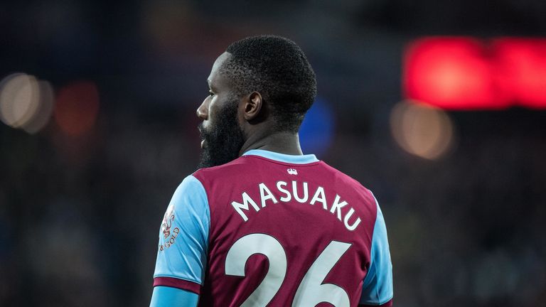 Arthur Masuaku has been back on the grass as he steps up his recovery from an ankle problem