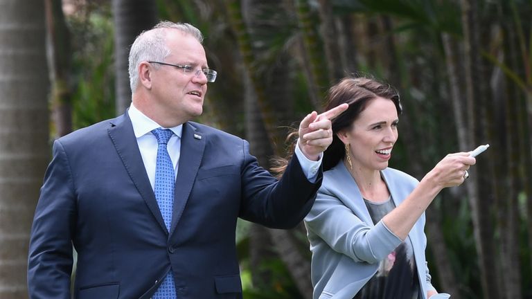 Scott Morrison and Jacinda Ardern are right behind their country's joint bid to stage the 2023 Women's World Cup