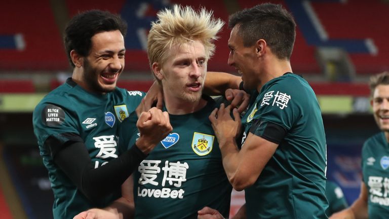 Ben Mee&#39;s header gave Burnley the lead over Palace