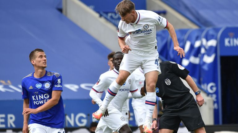 Billy Gilmour was making his first start for Chelsea since football restarted