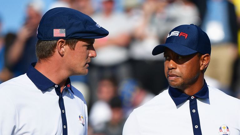 Bryson DeChambeau partnered Tiger Woods for Team USA during the 2018 event