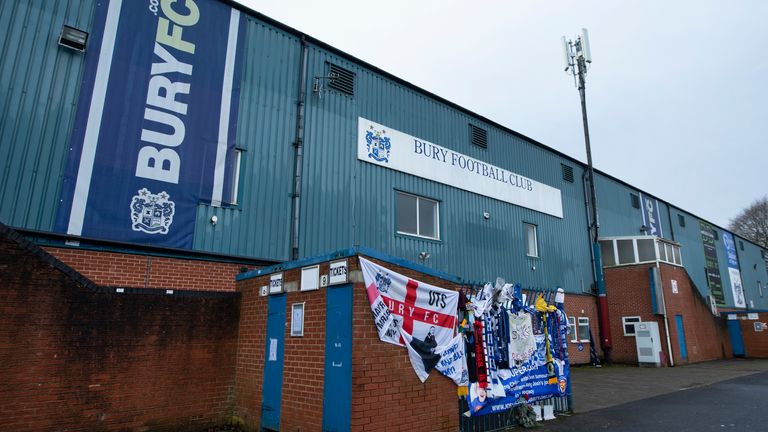 Bury were expelled from the Football League back in August
