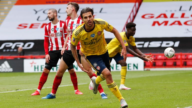 Dani Ceballos scored in Arsenal's FA Cup tie with Sheffield United