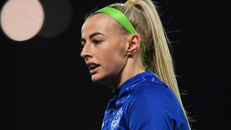 England striker Chloe Kelly has left Everton