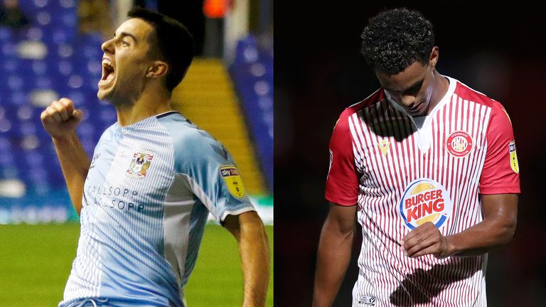 Coventry are League One champions, while Stevenage finished bottom of League Two