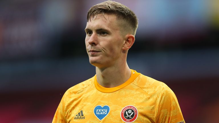 Dean Henderson will be ineligible for selection when Sheffield United visit Manchester United on Wednesday