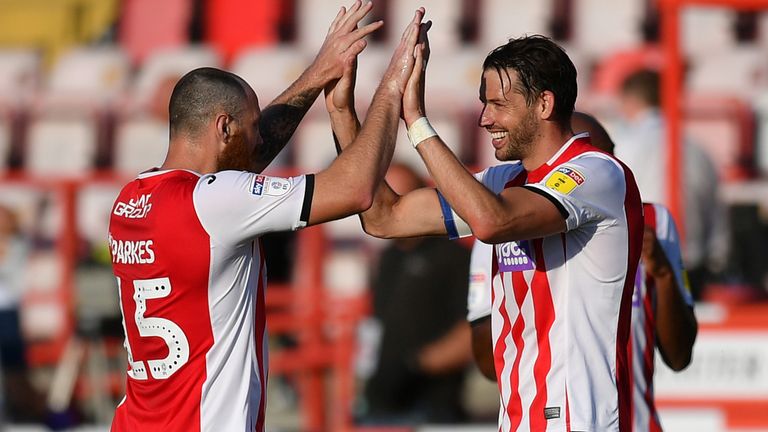 Action from Exeter vs Colchester