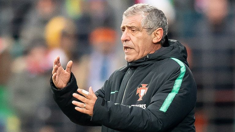 Portugal head coach Fernando Santos at their Euro 2020 Qualifier away to Luxembourg, November 17 2019