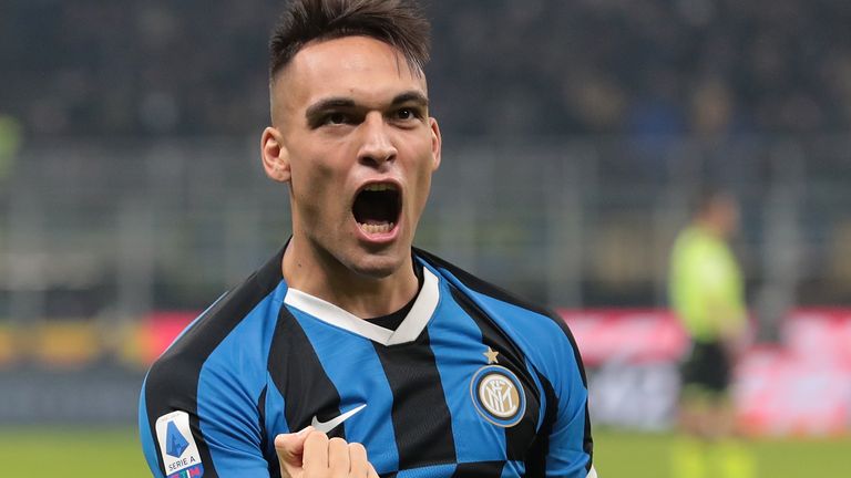 Inter striker Lautaro Martinez