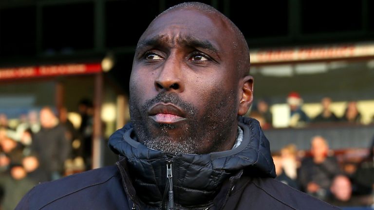 Southend United manager Sol Campbell