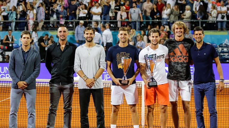Dimitrov played on the Serbian leg of the Aidra Tour last week and has come into contact with top 10 players Novak Djokovic, Alexander Zverev and Dominic Thiem