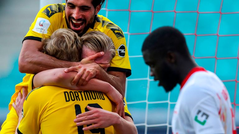 Erling Haaland continued his sensational goalscoring record in Dortmund's victory over Leipzig