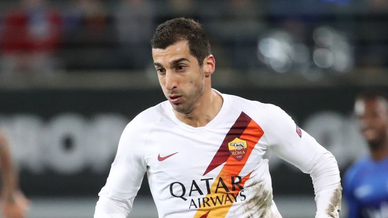 Henrikh Mkhitaryan has scored six goals in 17 appearances for Roma during his loan spell