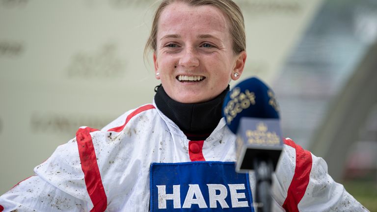 Hollie Doyle wins the Duke Of Edinburgh Stakes on Scarlet Dragon.
