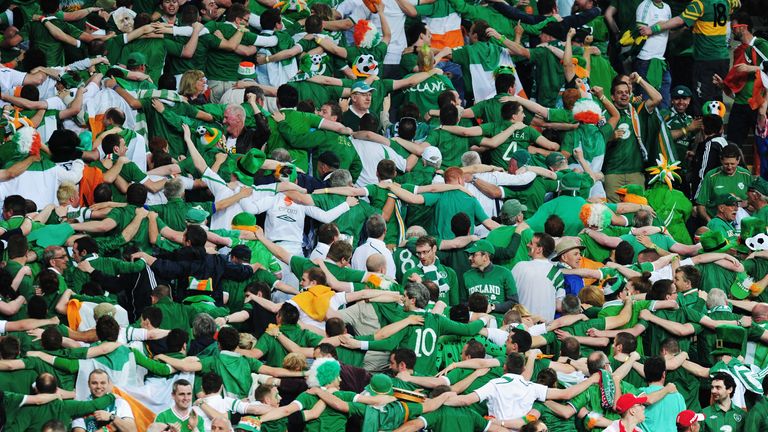 Republic of Ireland fans during the opening match of Euro 2012 v Croatia. 