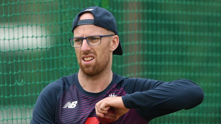 Jack Leach in South Africa with England