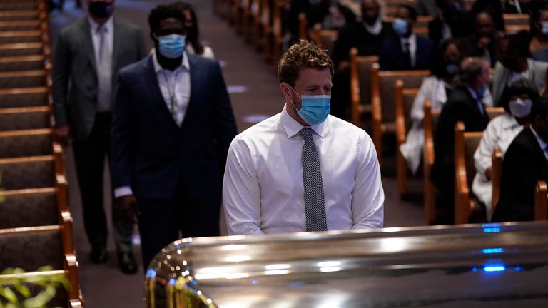 JJ Watt was among the Houston Texans players and staff that attended George Floyd's funeral