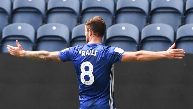 Joe Ralls scored opened the scoring for Cardiff after 69 minutes at Deepdale