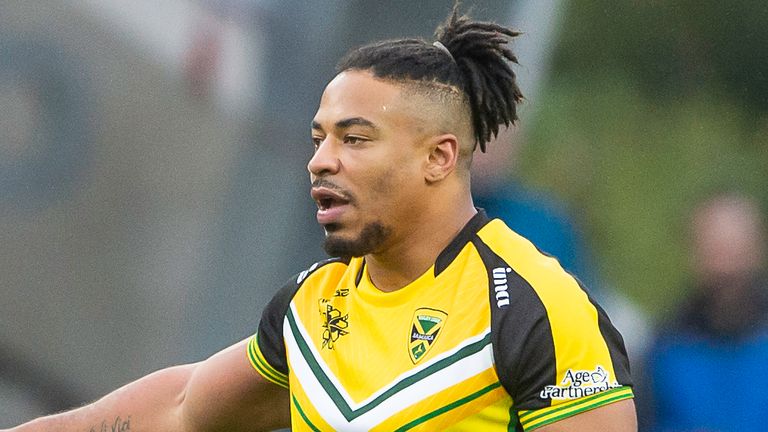 Picture by Allan McKenzie/SWpix.com - 20/10/2019 - Rugby League - Home International - England Knights v Jamaica - Emerald Headingley Stadium, Leeds, England - Jon Magrin.