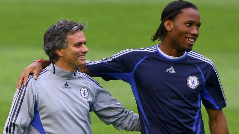 Jose Mourinho signed Didier Drogba from Marseille in 2004 and the pair won the Premier League in their first season together at Chelsea