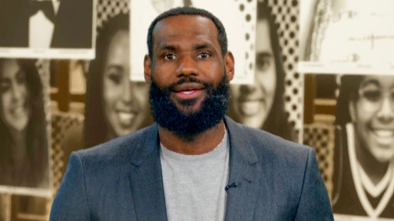 LeBron James speaks during Graduate Together: America Honors the High School Class of 2020 on May 16