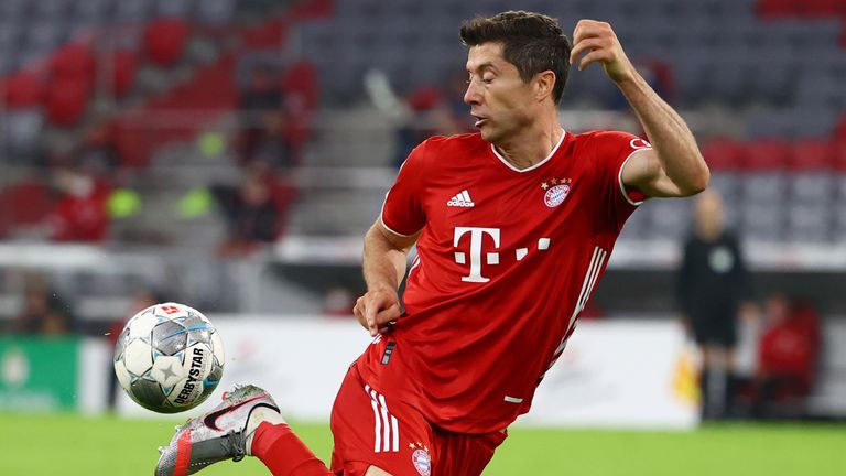 Robert Lewandowski sealed Bayern Munich's passage to the German Cup final
