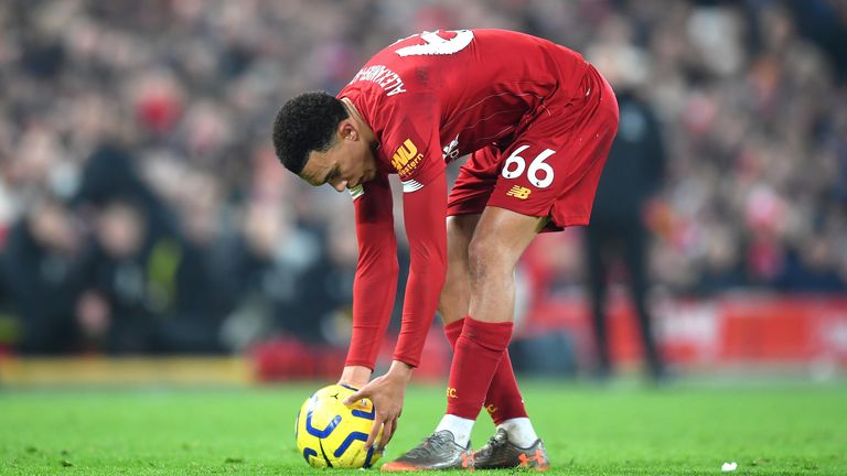 Liverpool trent free-kick