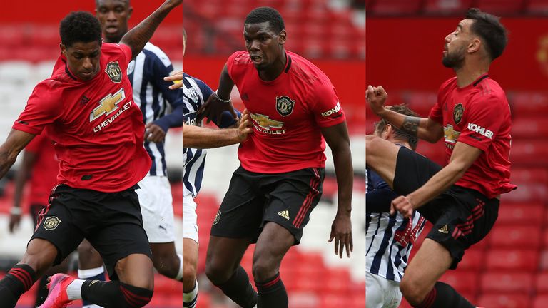 Marcus Rashford returned, while Paul Pogba and Bruno Fernandes played together in the West Brom friendlies