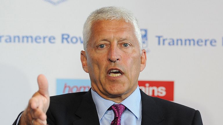 Tranmere Rovers chairman Mark Palios