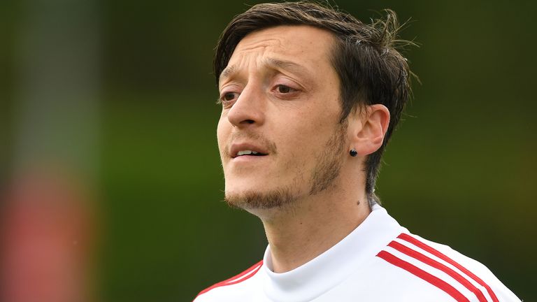 Ozil hasn't featured for Arsenal since the season resumed in June