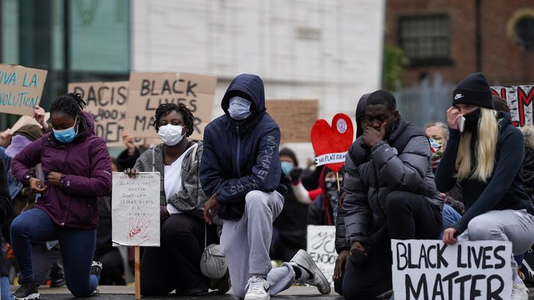 Fleming attended a Black Lives Matter protest on Teeside