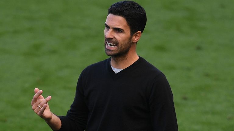 Arsenal head coach Mikel Arteta