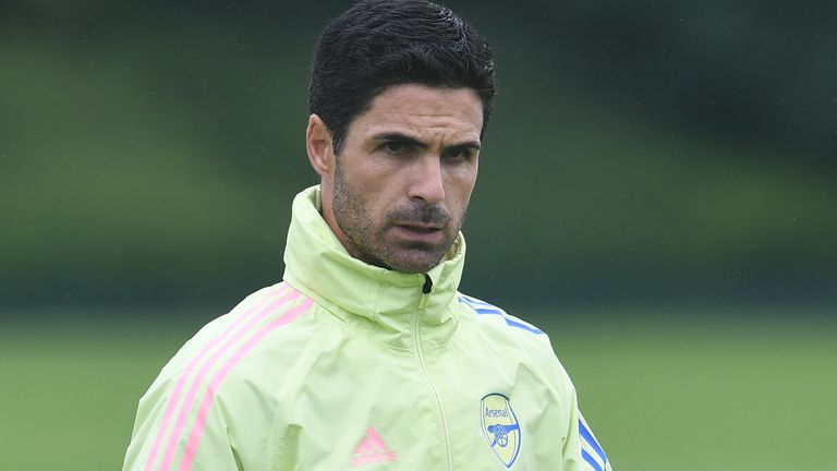 Arsenal head coach Mikel Arteta