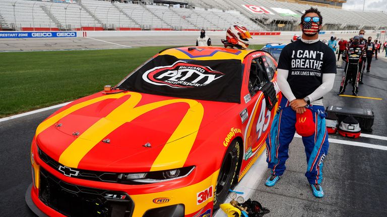 Bubba Wallace had called for the banishment of the Confederate flag earlier this week